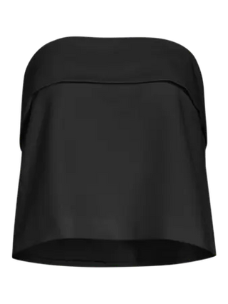 Grey Bandeau Short Top Black