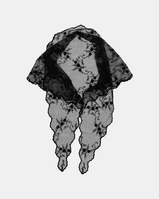 Lace Scarf Black