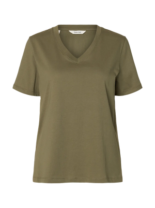 ESSENTIAL SS V-NECK TEE