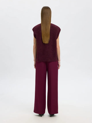 LULU SL KNIT VEST - FIG