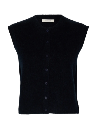 LULU BUTTON O-NECK VEST