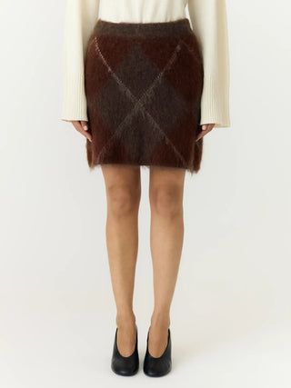 ARGY HW MOHAIR BLEND KNIT SKIRT