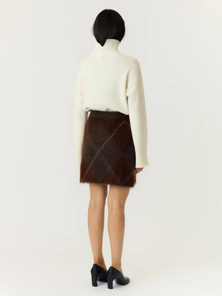 ARGY HW MOHAIR BLEND KNIT SKIRT