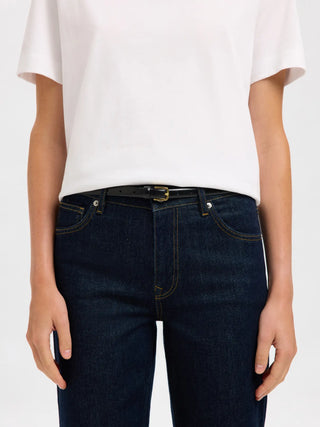 IONA SLIM LEATHER BELT