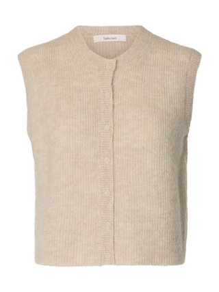 LULU BUTTON O-NECK VEST
