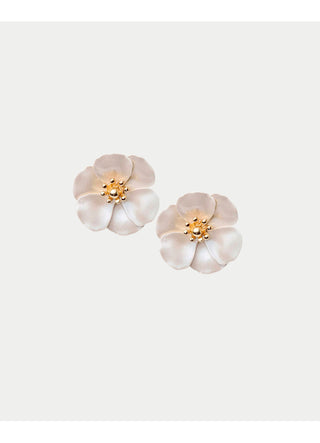 Flower Small Clip On Earrings