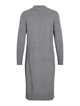 VIRIL CREW NECK L/S MIDI DRESS