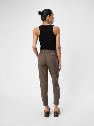 LISA SLIM PANT - BRUN