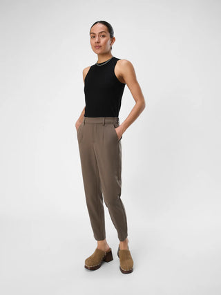 LISA SLIM PANT - BRUN