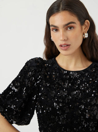 SOFIE 2/4 SEQUIN MIDI DRESS