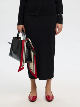 CARLY MW KNIT ANKLE SKIRT