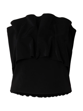 VINELLE PLEATED BANDEAU TOP
